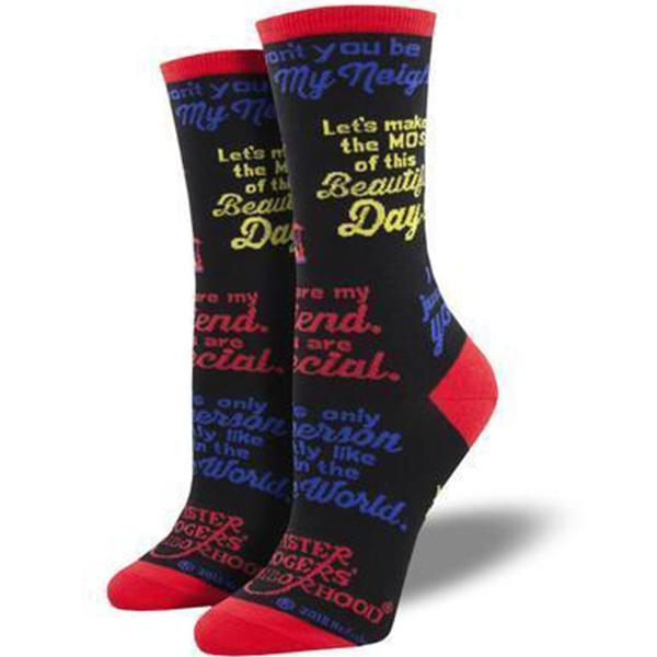 Mister Rogers Quotes Socks Women’s Crew