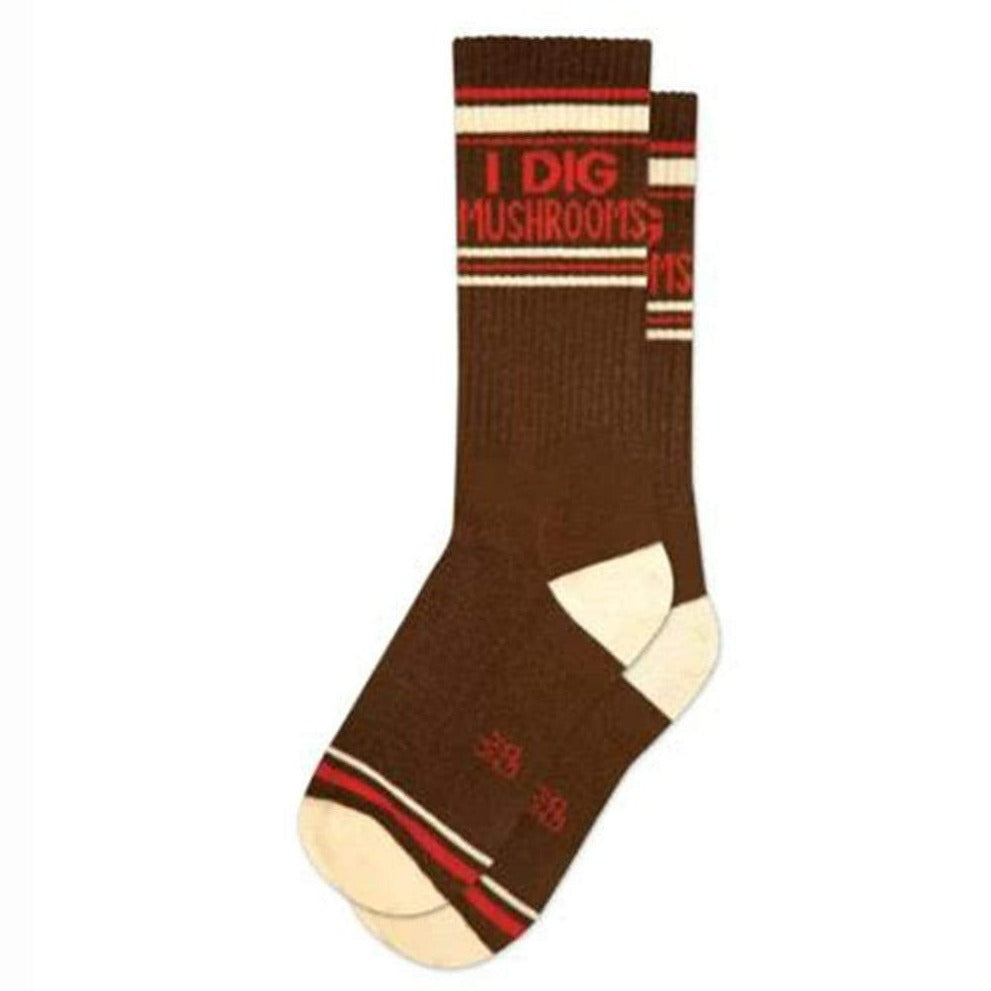 I Dig Mushrooms Unisex Crew Socks