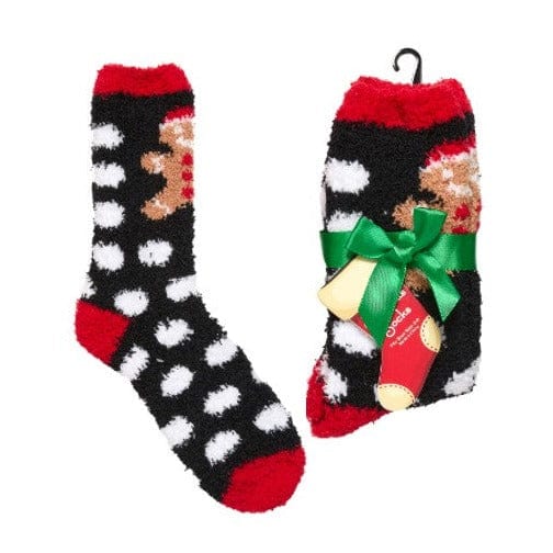 Christmas Gingerbread Fuzzy Women’s Sock