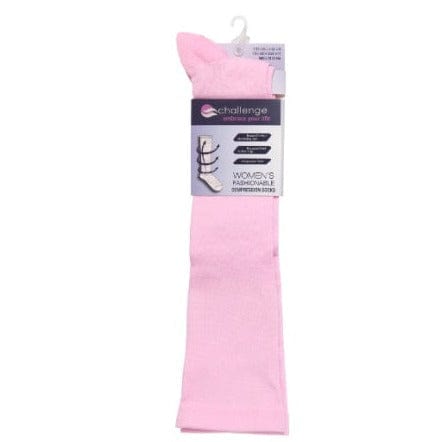 Solid Pink Compression Socks