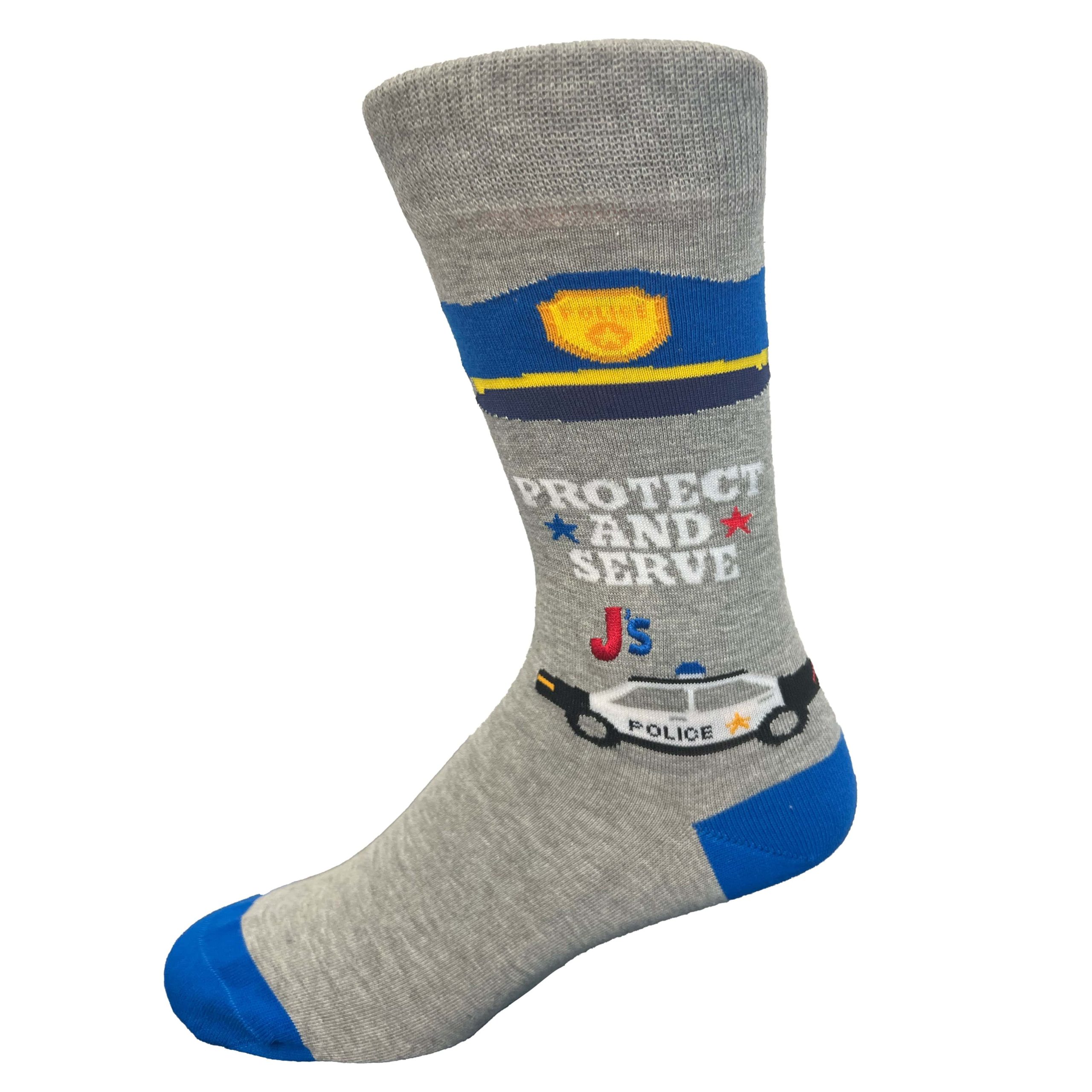 Police Tribute Crew Socks