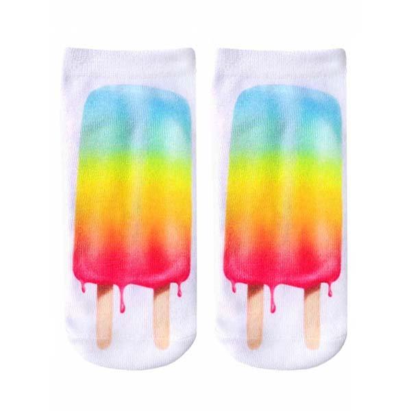 Popsicle Socks Rainbow Ankle Sock