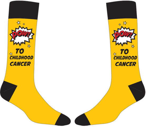 American Cancer Society POW To Cancer Unisex Crew Socks