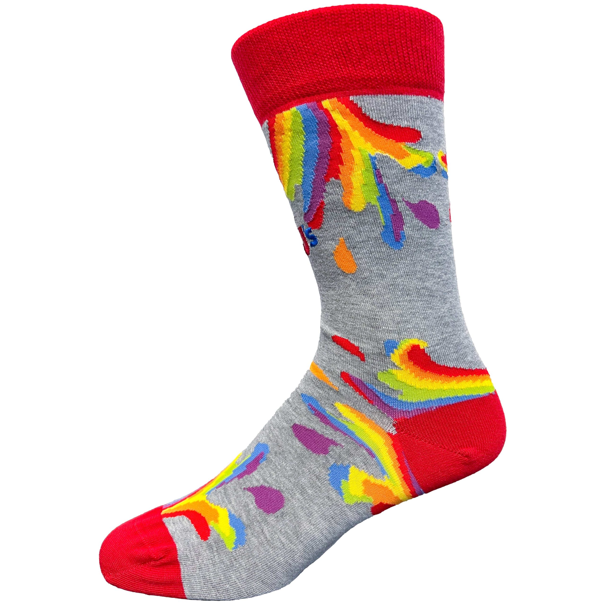 Pride Splash Men’s Crew Socks