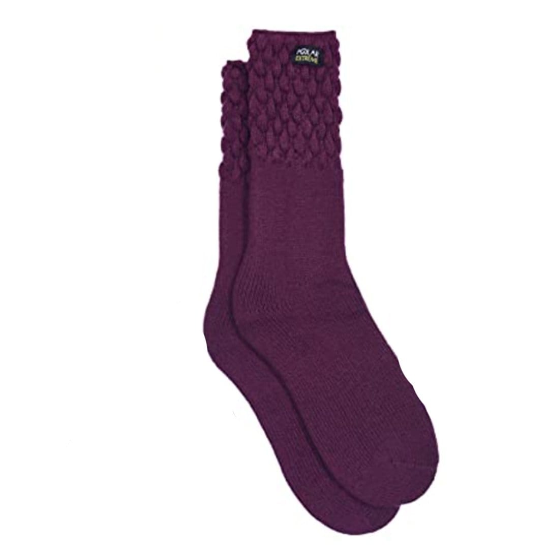 Purple Heat Women’s Sock with Textured Top