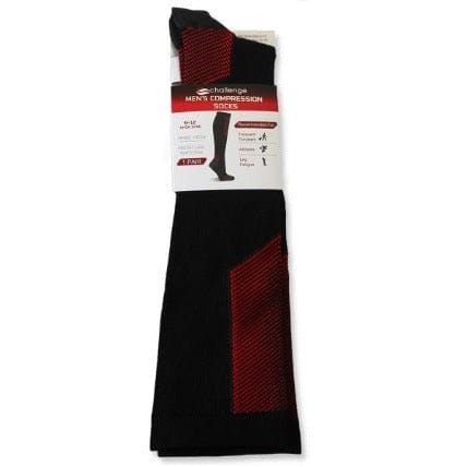 Black Red Compression Socks