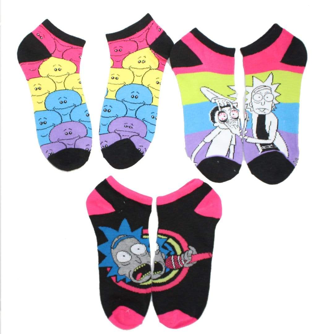 Rick & Morty Socks Unisex Ankle Sock 6-Pack