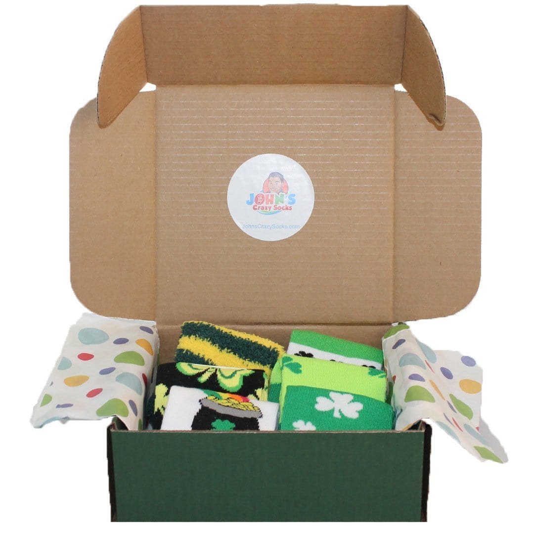 St. Patrick’s Day Box of 6 Socks for Women – Gift Box