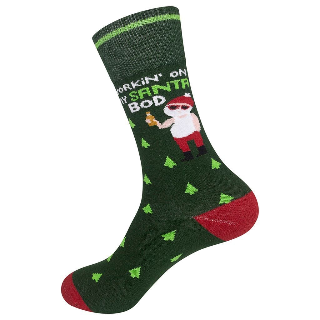 Workin’ On My Santa Bod Unisex Crew Socks