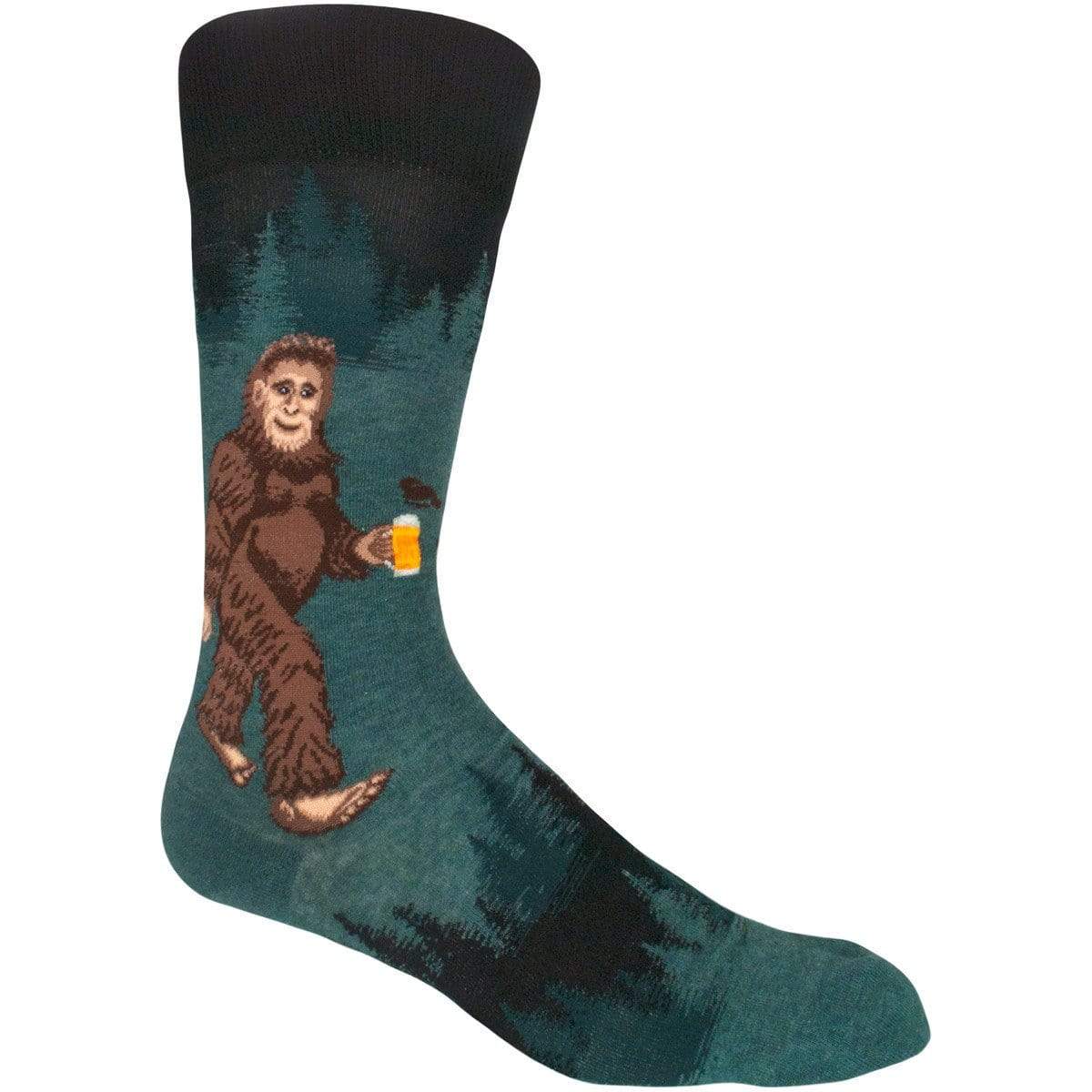 Sasquatch Loves Beer Men’s Crew Sock