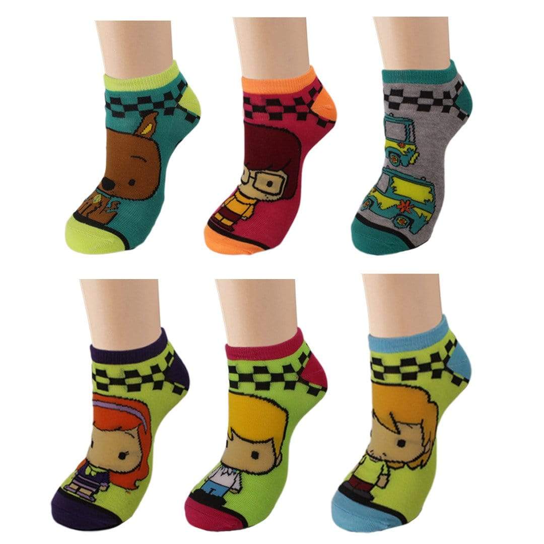 Scooby Doo 6 Pack Shortie Socks