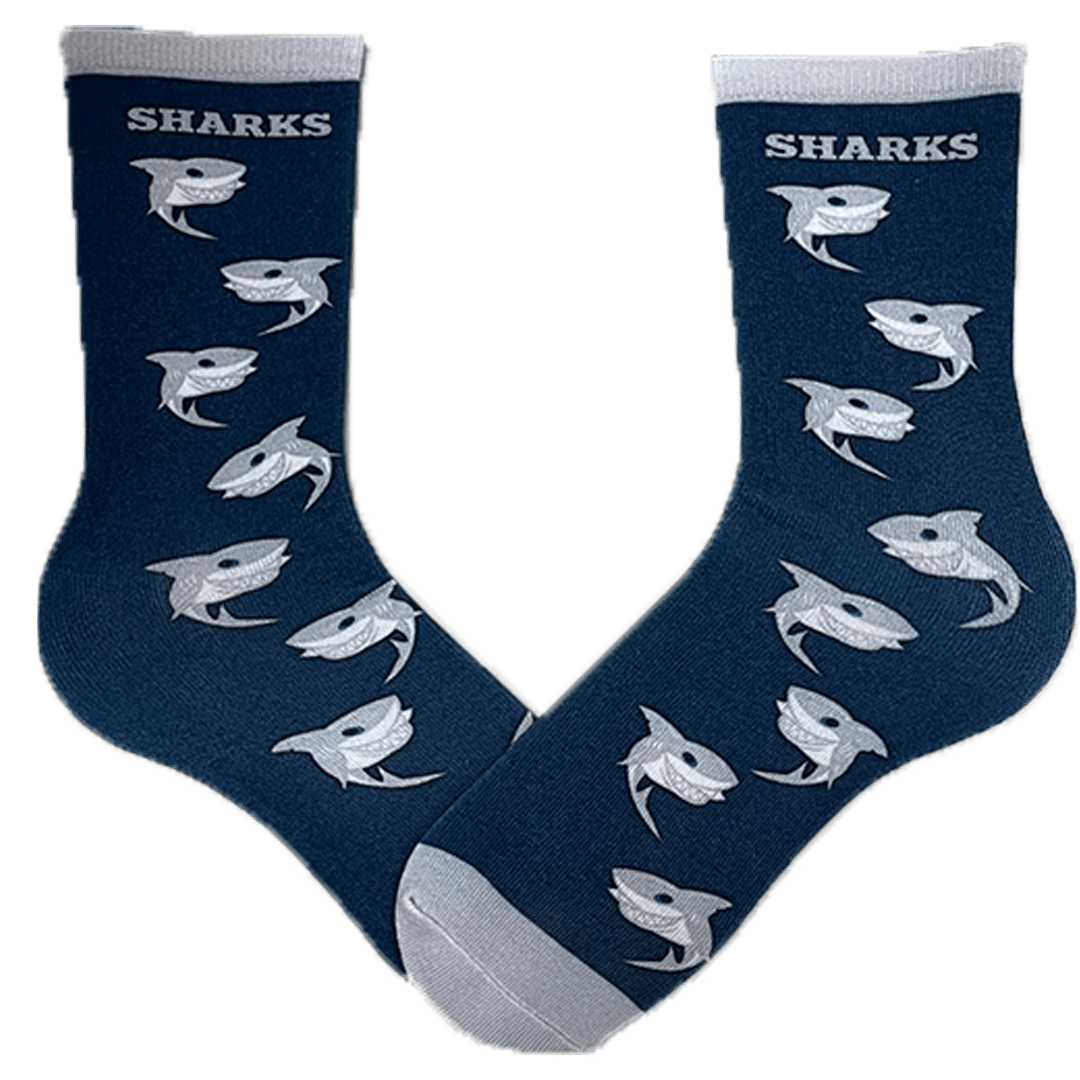 Sharks Unisex Crew Sock