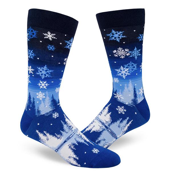 Snowflakes Men’s Crew Socks