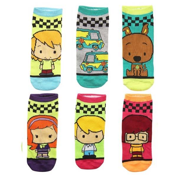 Scooby Doo 6 Pack Shortie Socks