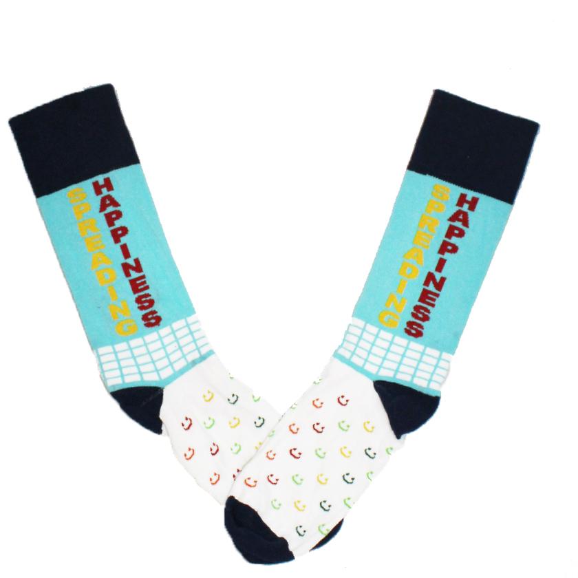 Johnism Spreading Happiness Socks Unisex Crew Sock