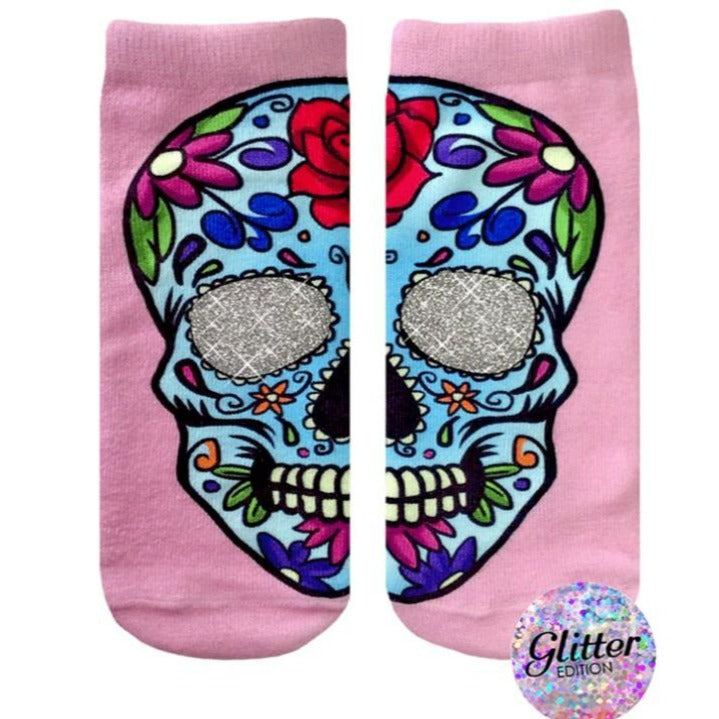 Sugar Skull Socks Ankle Sock