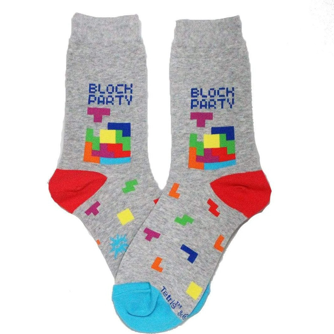 Tetris Block Party Crew Socks