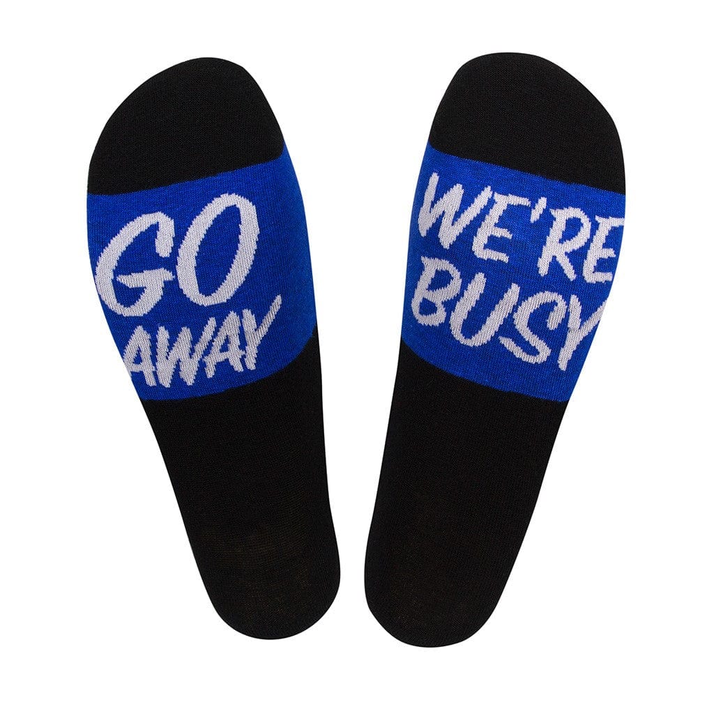 Go Away We’re Busy Unisex Crew Socks