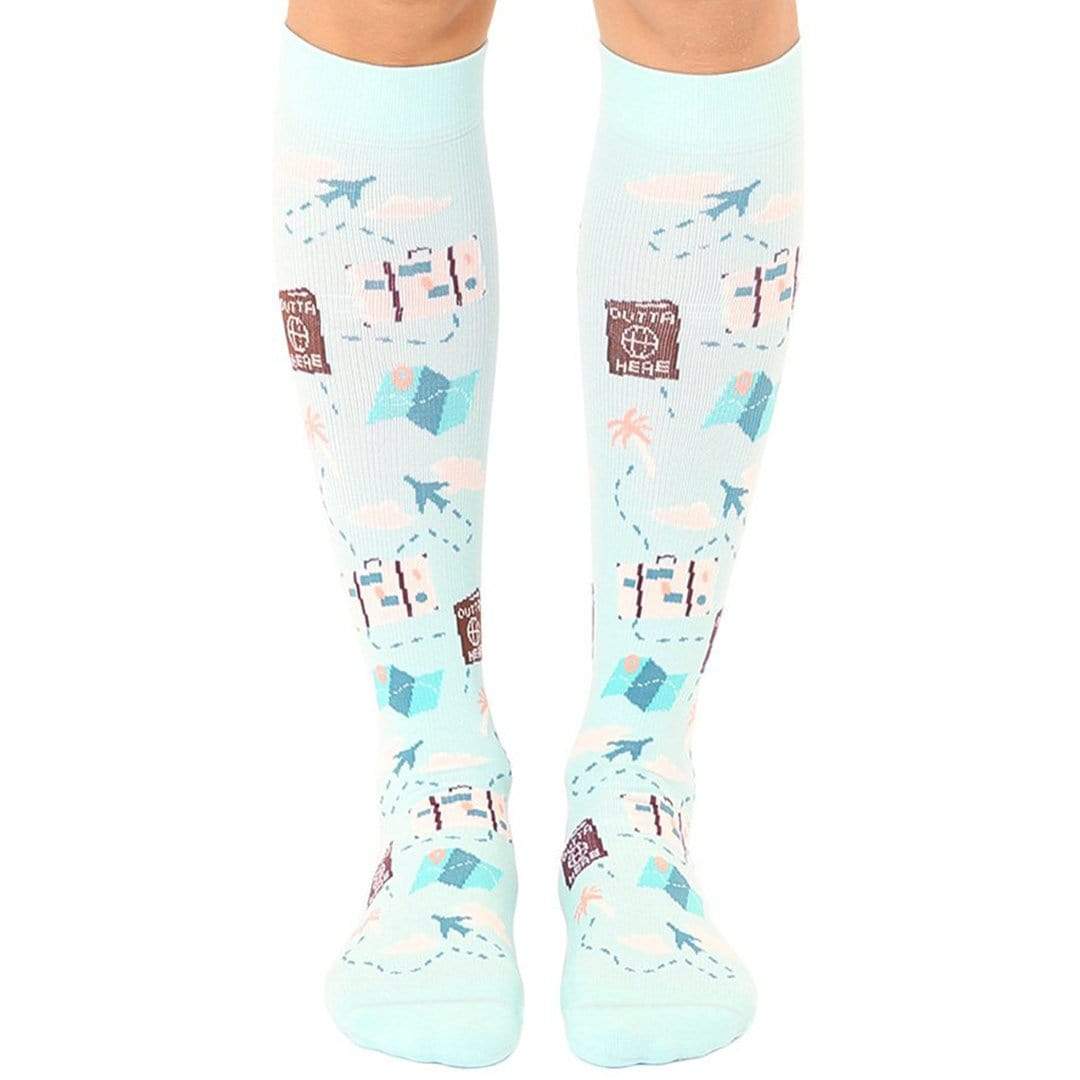 Travel Compression Knee High Socks