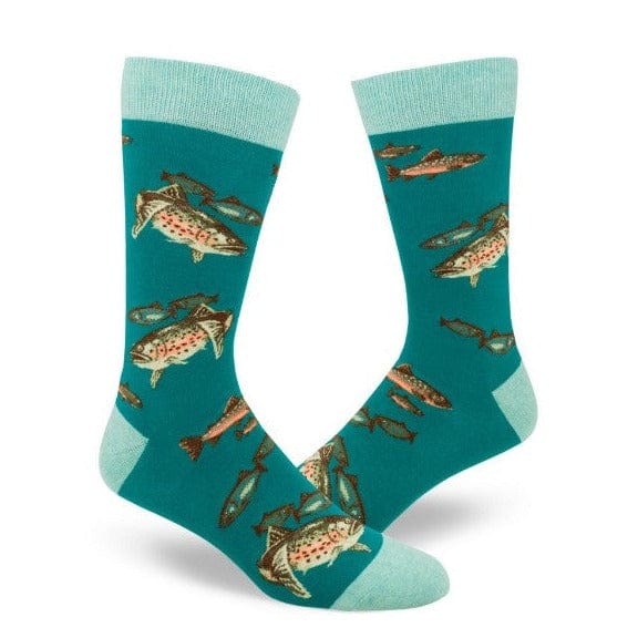 Trout Fishing Men’s Crew Socks