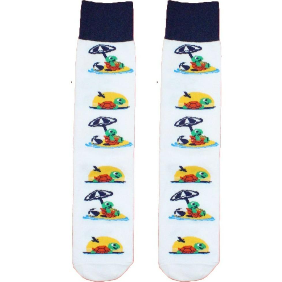 Beach Turtle Crew Socks