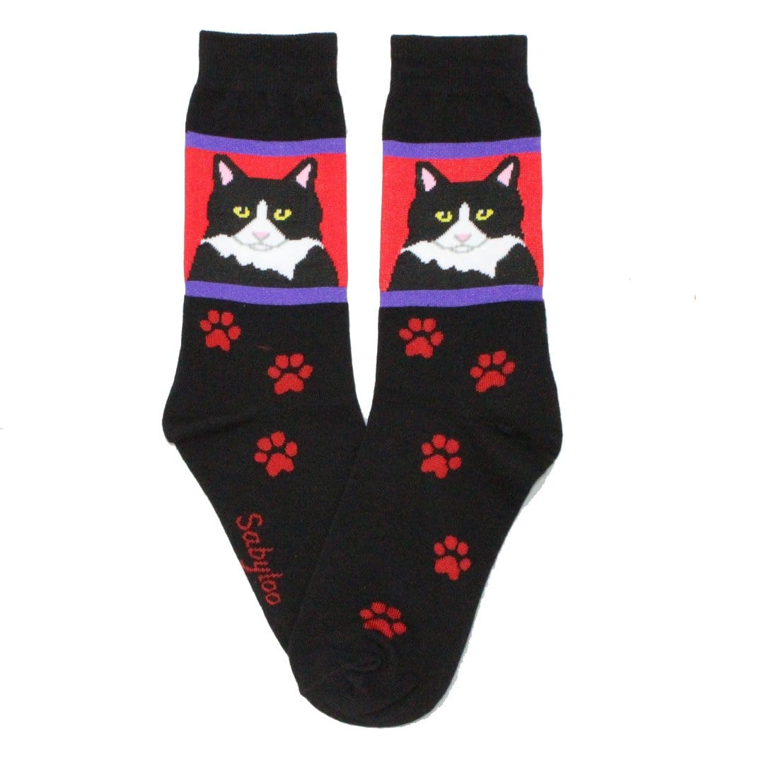 Tuxedo Cat Crew Socks