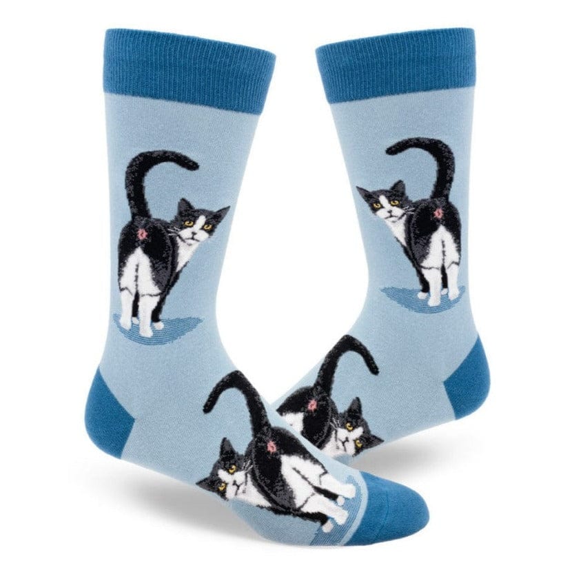 Tuxedo Cat Butt Men’s Crew Socks