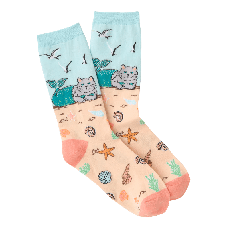 Cat Mermaid Women’s Crew Socks