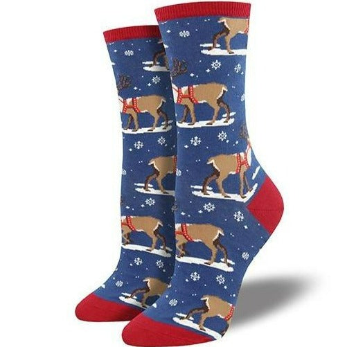 Winter Reindeer Women’s Crew Socks