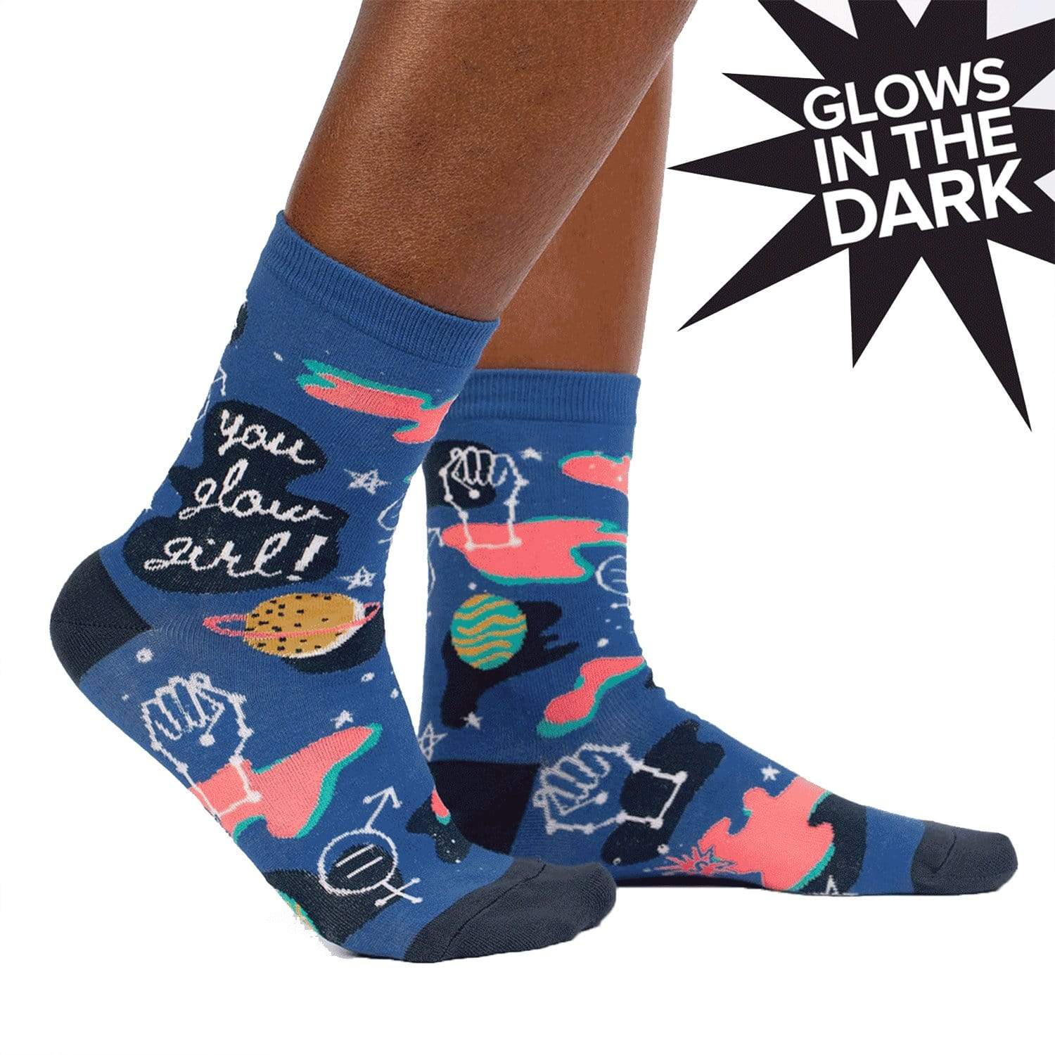 You Glow Girl Socks Women’s Crew Sock