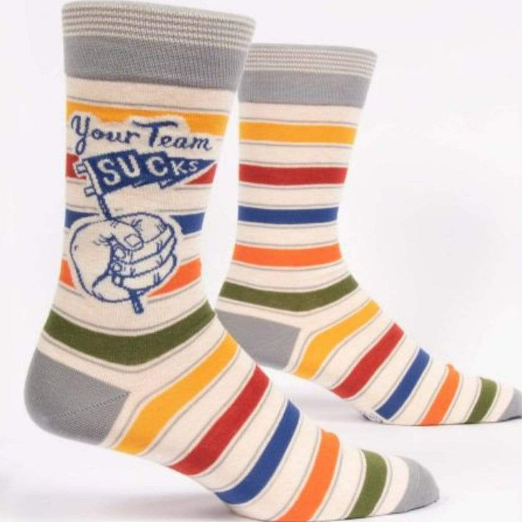 Your Team Sucks Socks Men’s Crew Sock