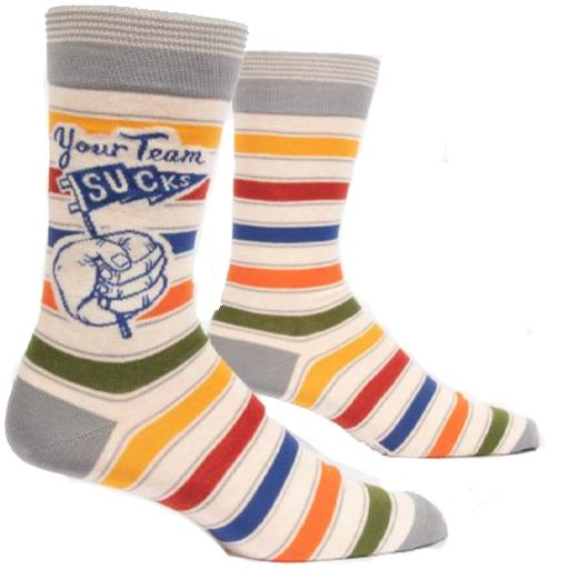 Your Team Sucks Socks Men’s Crew Sock